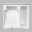 LAVADERO 60X60 CON TANQUE Y FLAUTA SILPLAS