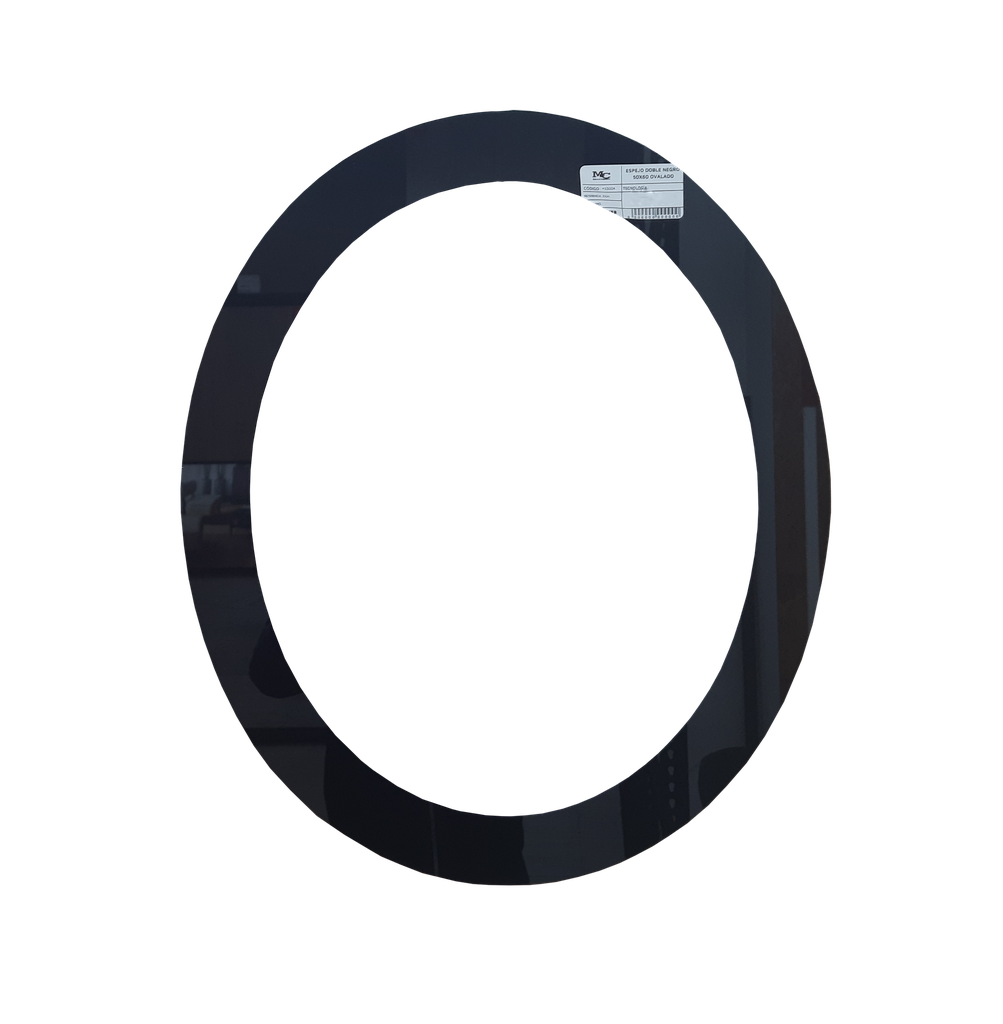 [MES004] ESPEJO OVAL. DOBLE 60X50 M&C