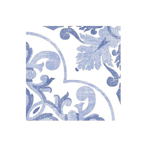 [RDG027] DECORADO CUADRADO AZIM AZUL 19.8X19.8 CORONA