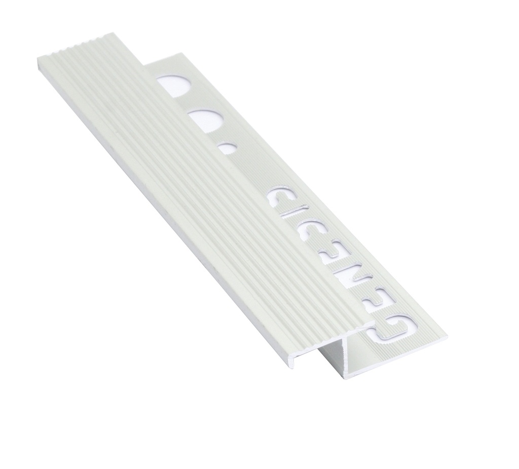 NARIZ ALUMINIO ESCALON MATT SILVER 12MMX2.8MM C/CERAMICA GENESIS