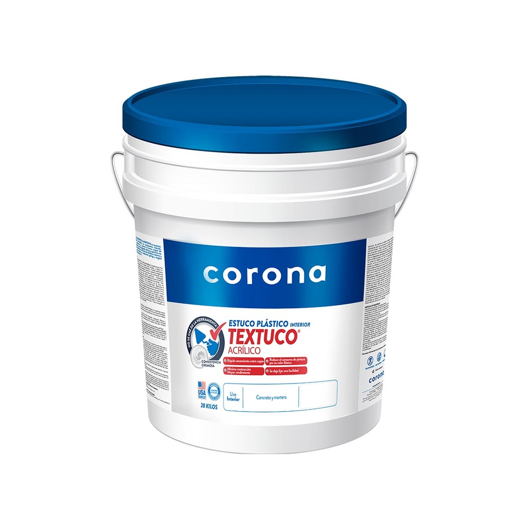 [AEI005] TEXTUCO ACRILICO BLANCO CUÑETE X 28 KG CORONA