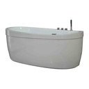 TINA CATALUÑA ISLA 170X90 BLANCA FIRPLAK