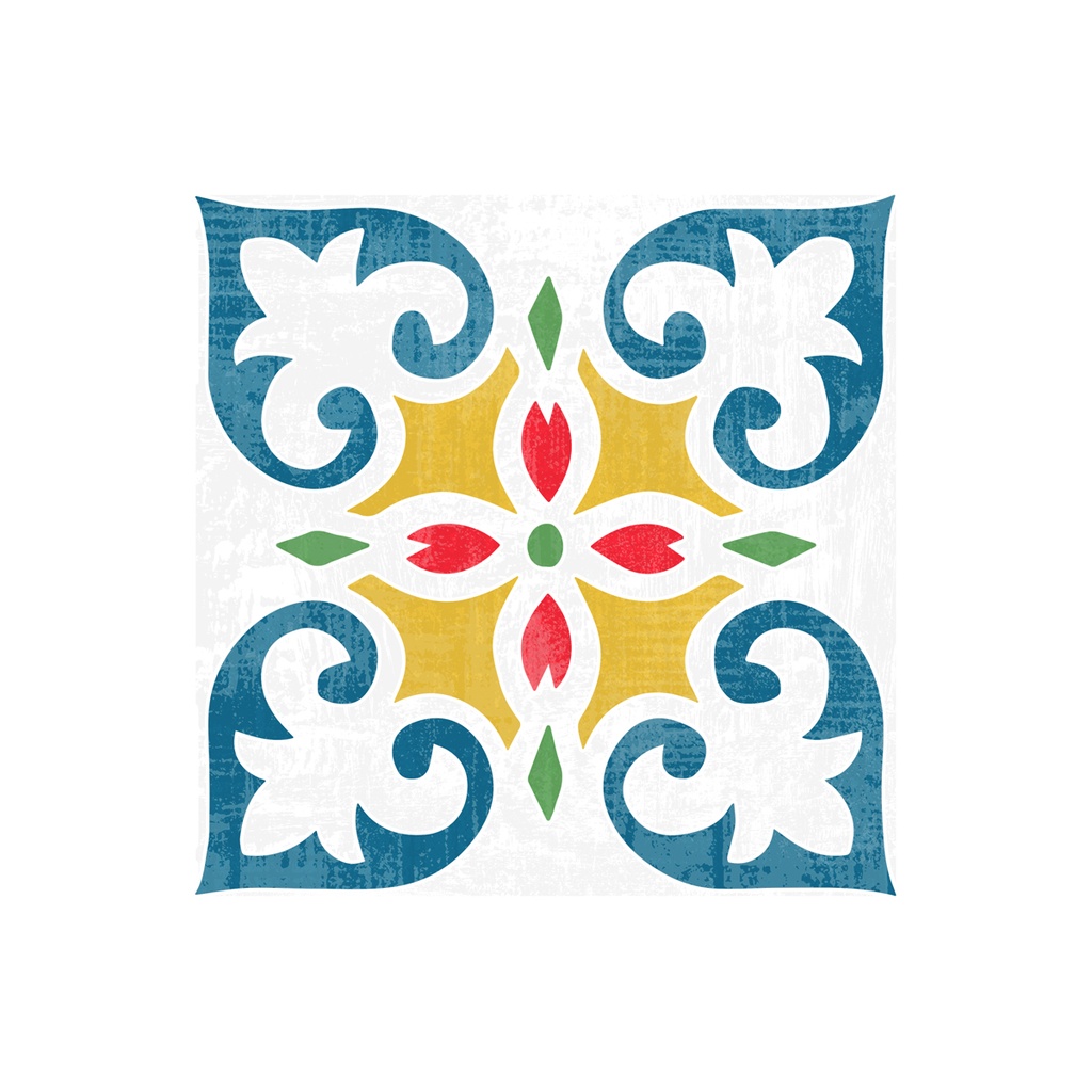 CUADRADO PALMI LIS MULTICOLOR 19.8X19.8 CORONA