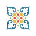 CUADRADO PALMI LIS MULTICOLOR 19.8X19.8 CORONA