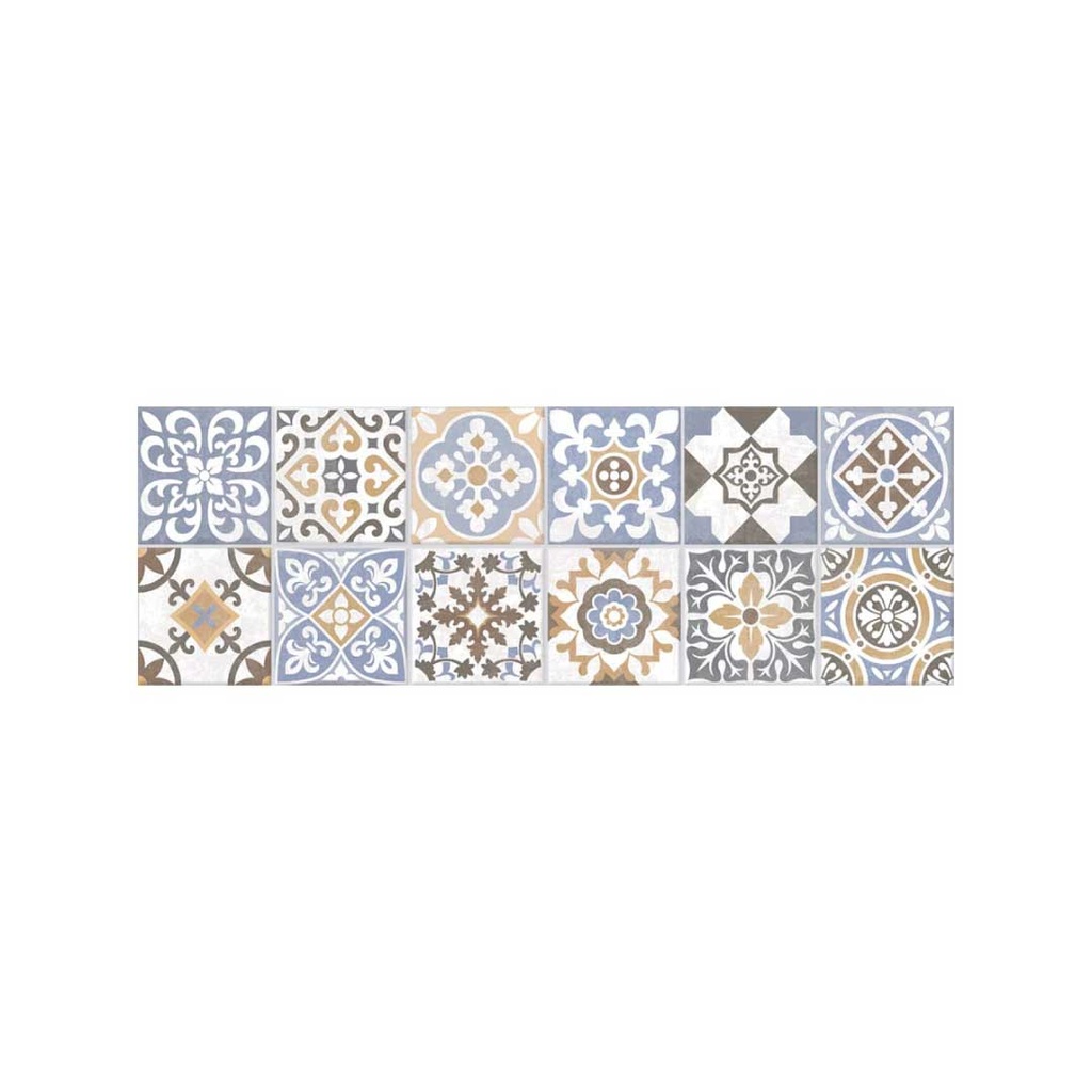 BASE DECORADA TOLEDO MULTICOLOR 19.7x58 CORONA