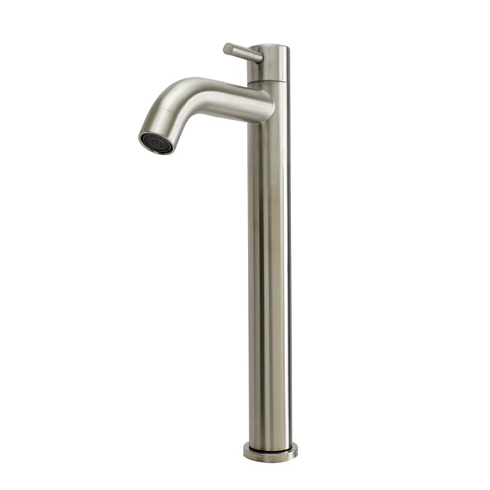 LLAVE SENCILLA LAVAMANOS ALTO ACERO INOX BOCCHERINI