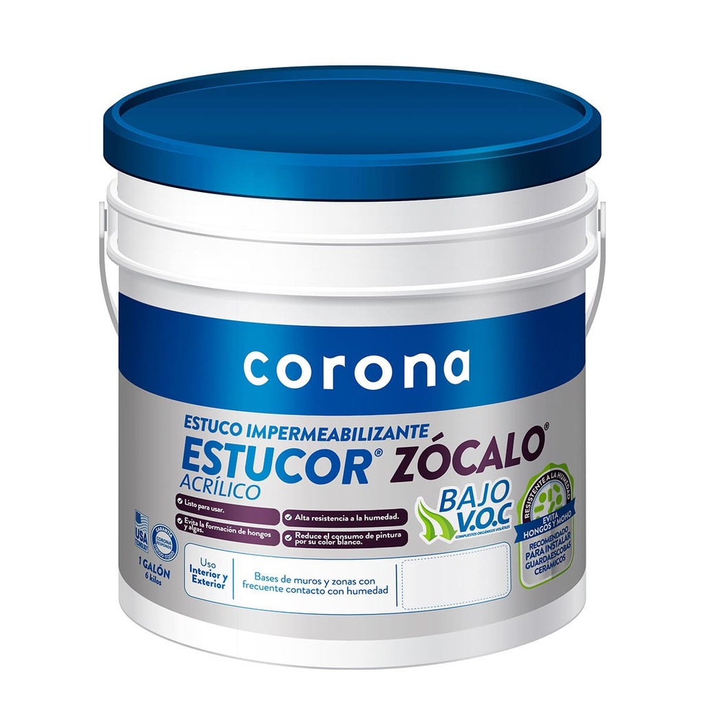 ZOCALO BLANCO GALÓN X 6.7 KG CORONA