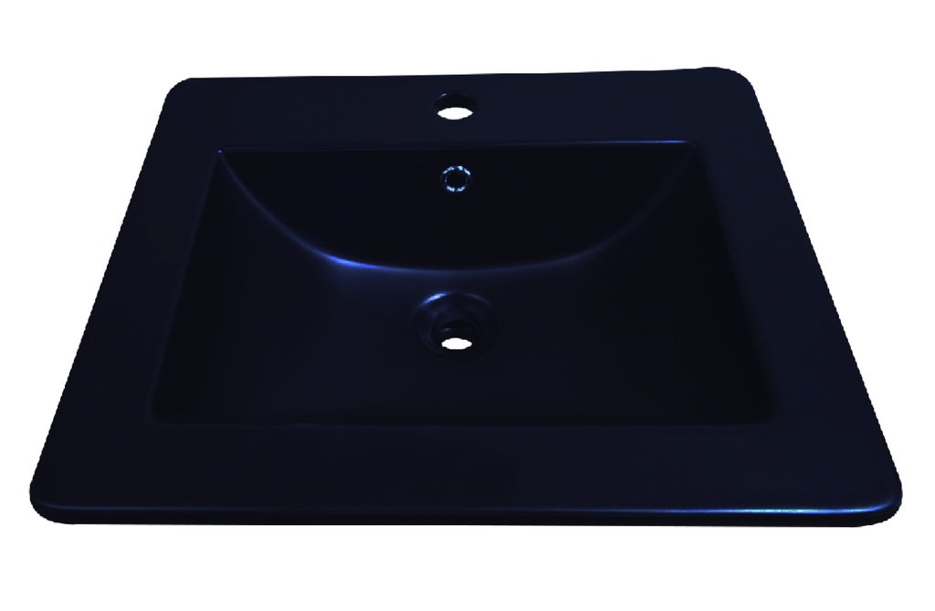 [PLE024] LAVAMANOS PRIME NEGRO MATE BT530MB 53X46 TU CASSA