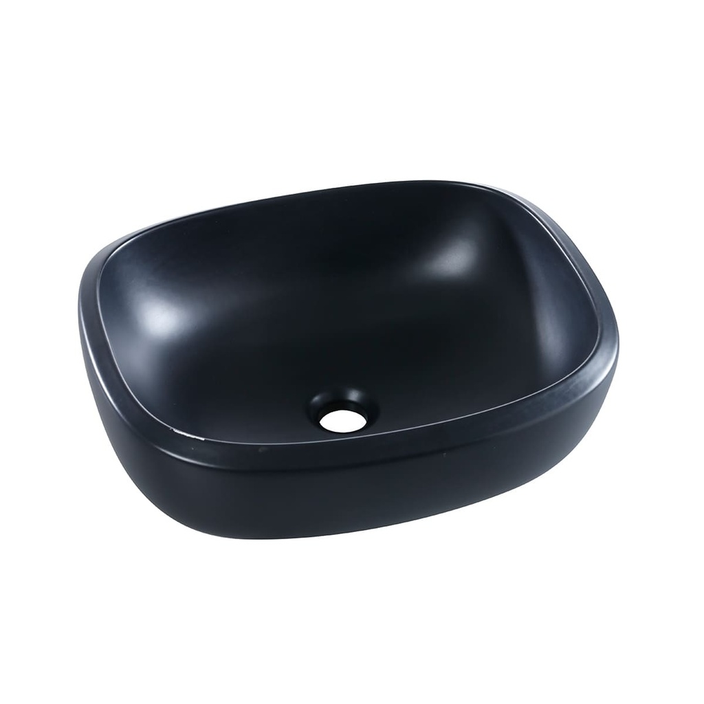 [PLV044] LAVAMANOS CASCADE MATE NEGRO SIN DES. CORONA