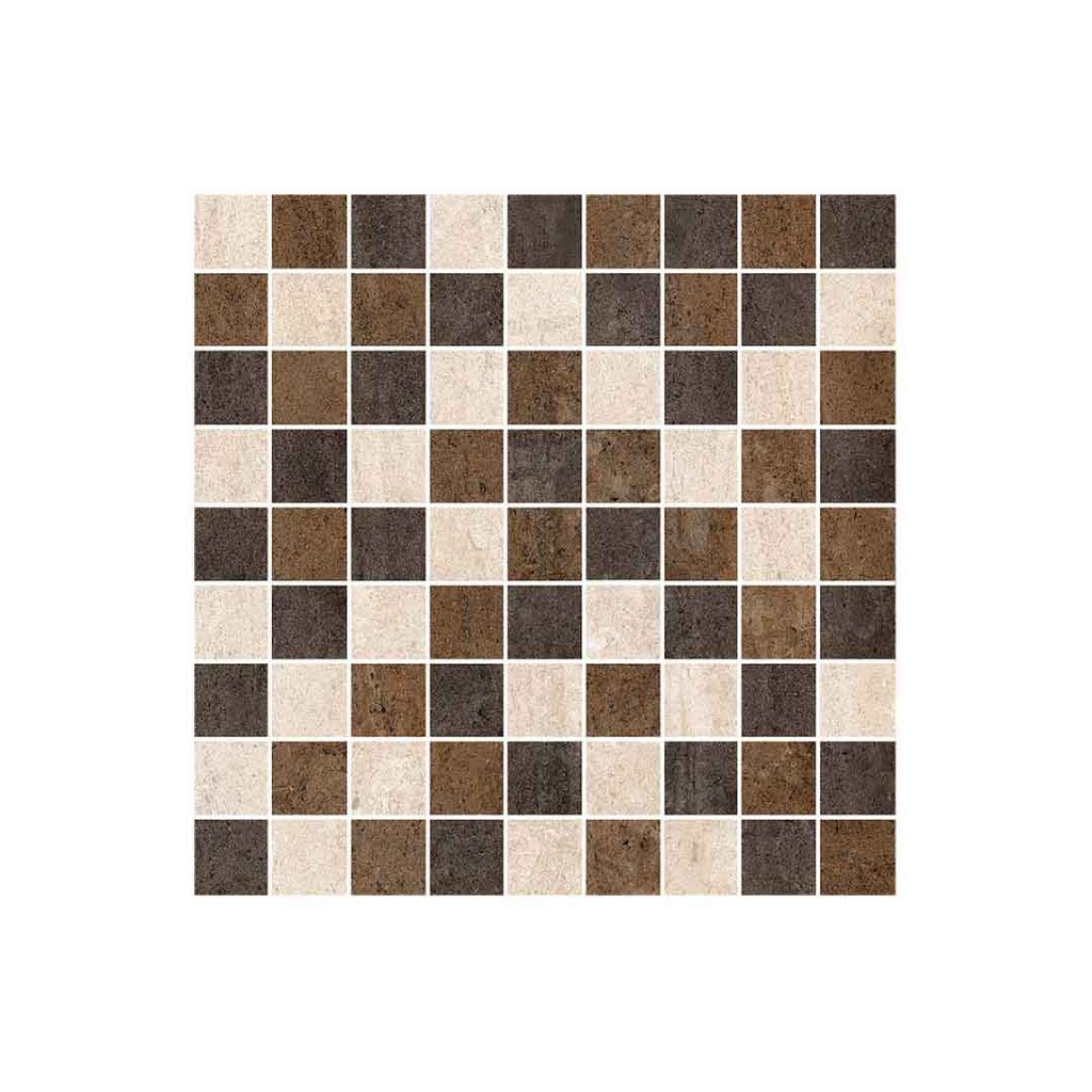[RDC042] MOSAICO FRANCESA CUADROS MULTICOLOR 30X30 CORONA