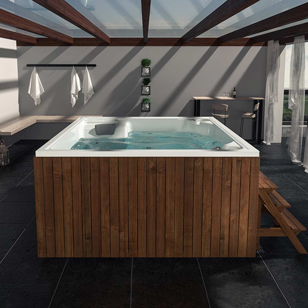 HIDROMASAJE SPA CHATTANOOGAN 200X200 NUEVA FULL BLANCO-C2-M5.5 FIRPLAK