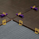 ESPACIADOR AUTONIVELANTE CLIP 2.00 mm AMARILLO PAQx100PCS ATRIM