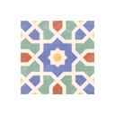 DECORADO CUADRADO MALIK MULTICOLOR 19.8X19.8 CORONA