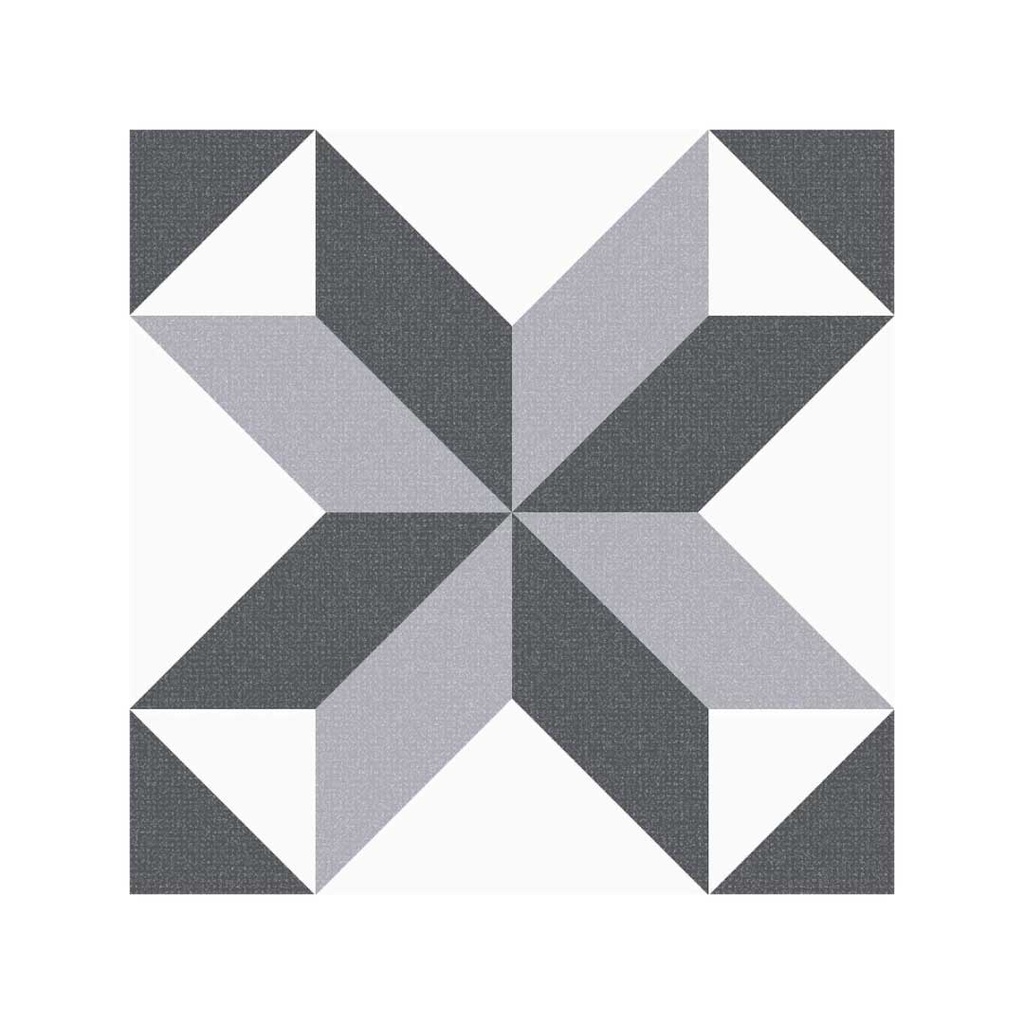 [RDG063] PISO PARED ARGENTA ROMBOS NEGRO 30.6X30.6 CORONA (1.31)