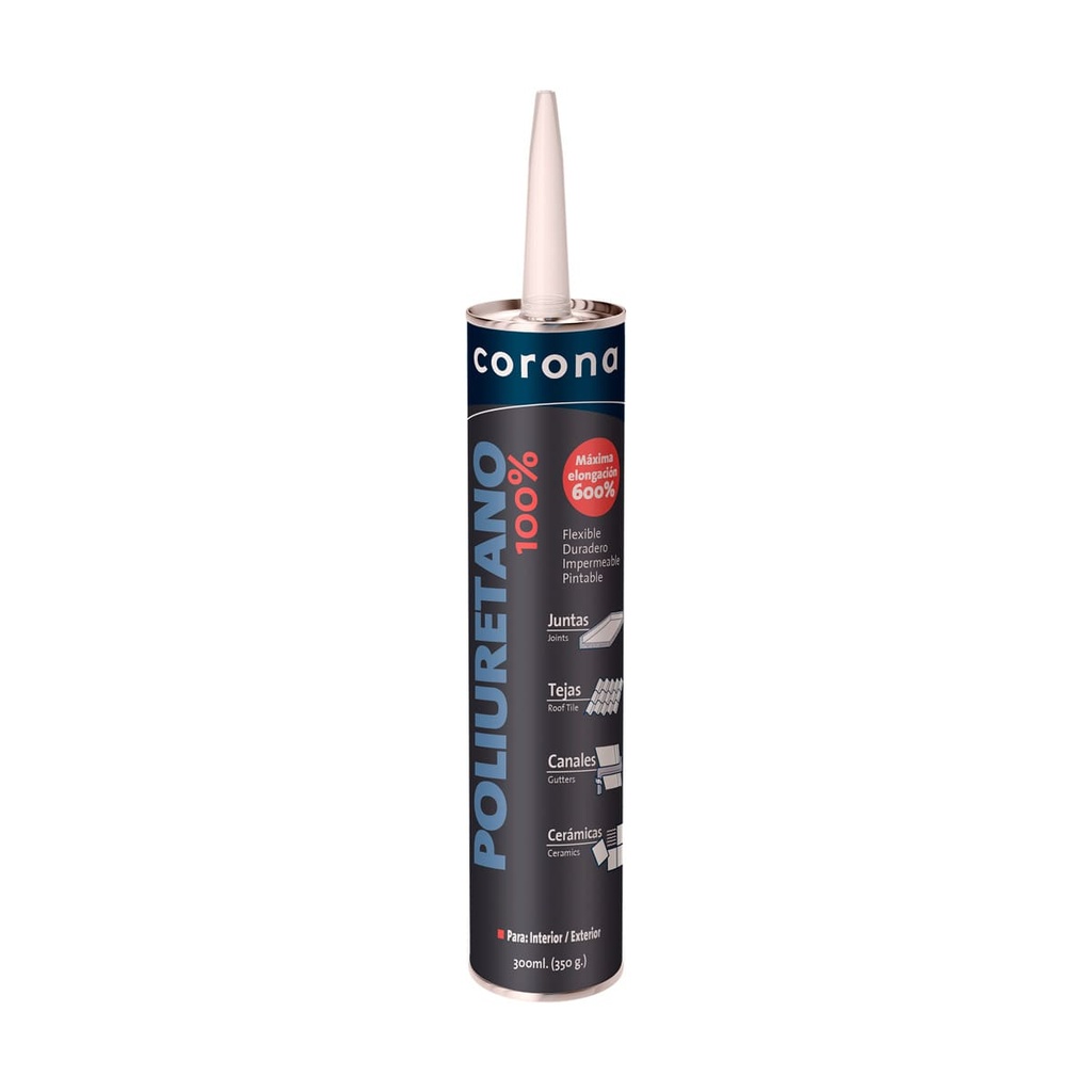 [ASI022] POLIURETANO 100 GRIS X 300 ML CORONA