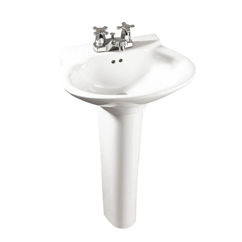 [PLC023] LAVAMANOS AVANTI CON PEDESTAL BLANCO CORONA