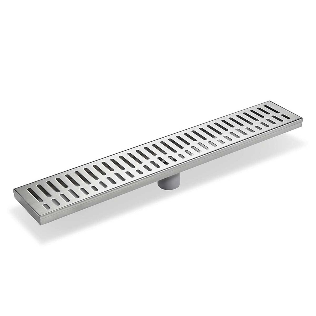 REJILLA DE PISO RECT ACERO INOX 60CM CORONA