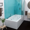 HIDROMASAJE QATAR PLUS 180X100 BLANCO FIRPLAK
