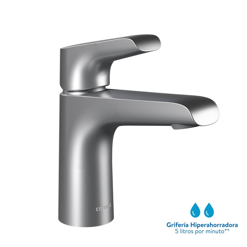 MONOCONT. LAVAMANOS CASCADE MEDIO TITANIO ANT CORONA