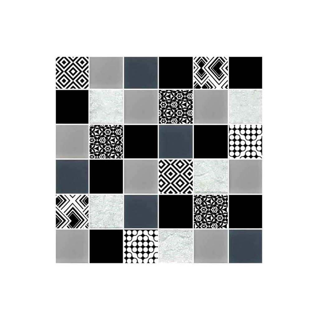 MOSAICO CRAYON NEGRO 30X30 CORONA