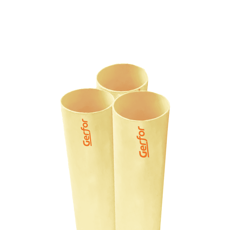 TUBO SANITARIA LINEA VERDE 6" 6m GERFOR