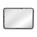 ESPEJO LED HORIZ. RECTANGULAR MARCO NEGRO 100X70 IMP