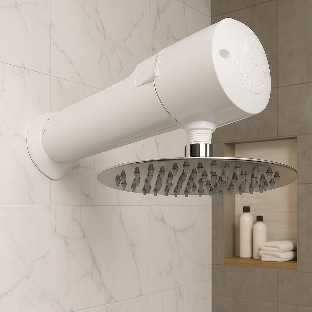 DUCHA HORIZONTAL LUSSO BLANCA A 110V BOCCHERINI