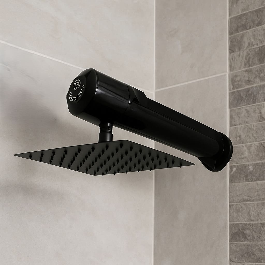 DUCHA HORIZONTAL LUSSO NEGRA A 110V BOCCHERINI