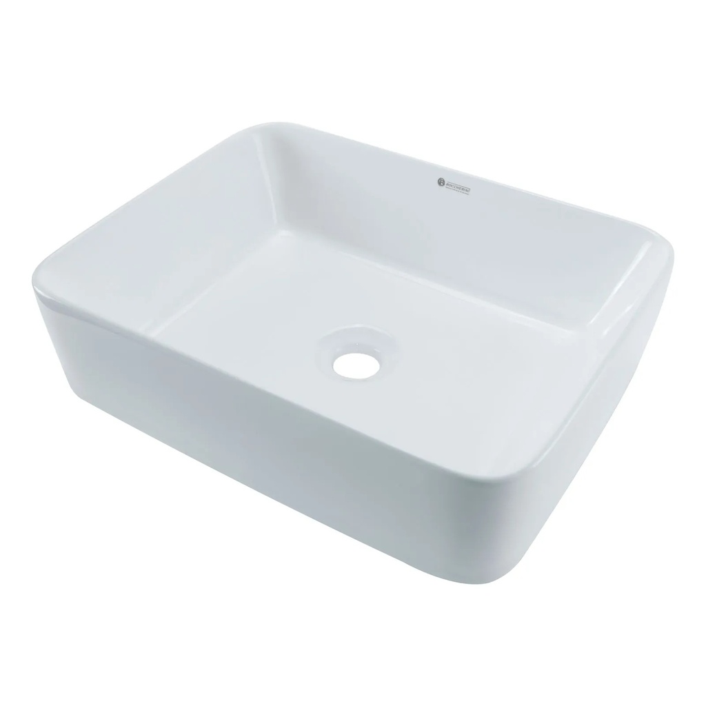 [PLV067] LAVAMANOS QUADRATTO BLANCO 49X37,5X13,5CM BOCCHERINI