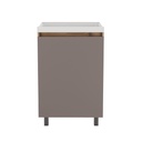 LAVADERO PREMIUM II CON MUEBLE BILBAO MACADAMIA - TAUPE CORONA