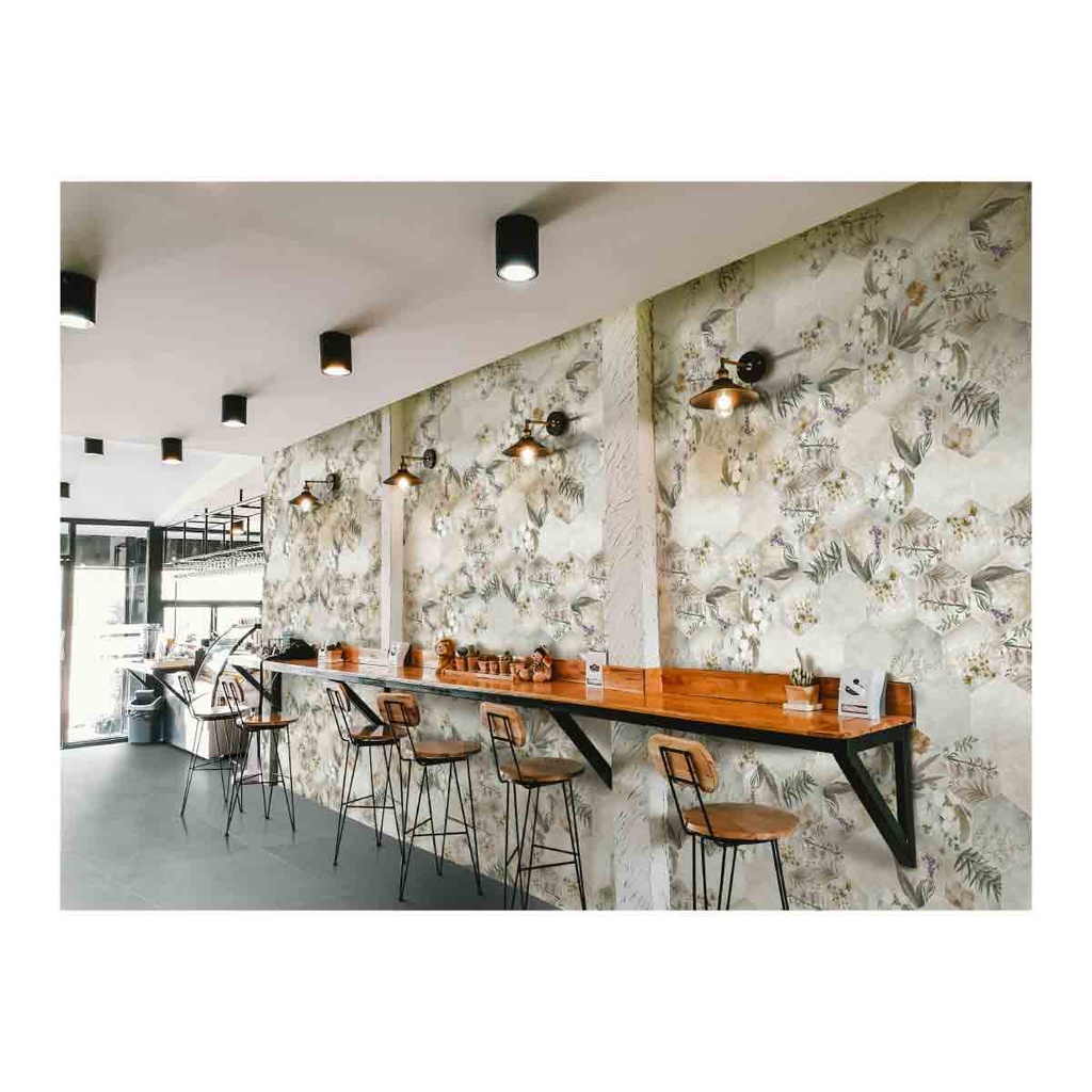 PISO PARED HEXAGONO HIERBABUENA MULT. 23.2X26.8 PRIM. CORONA (0.52)