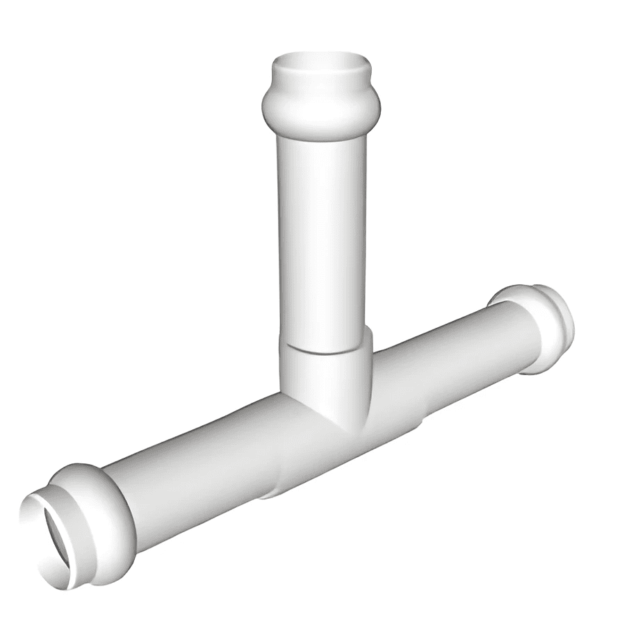 TEE PRESION ACAMP 4X2X4" GERFOR