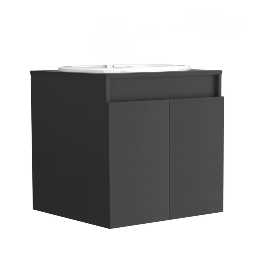 COMBO MUEBLE BAÑO EL ESENCIAL WENGUE 55X51 ST CON LVM CORONA