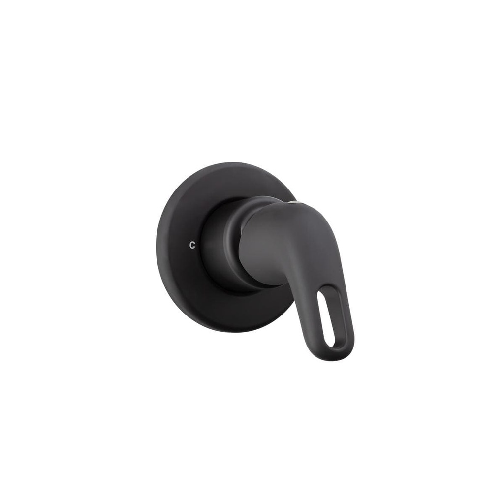 MONOCONT. DUCHA  ALUVIA MATE BLACK CORONA