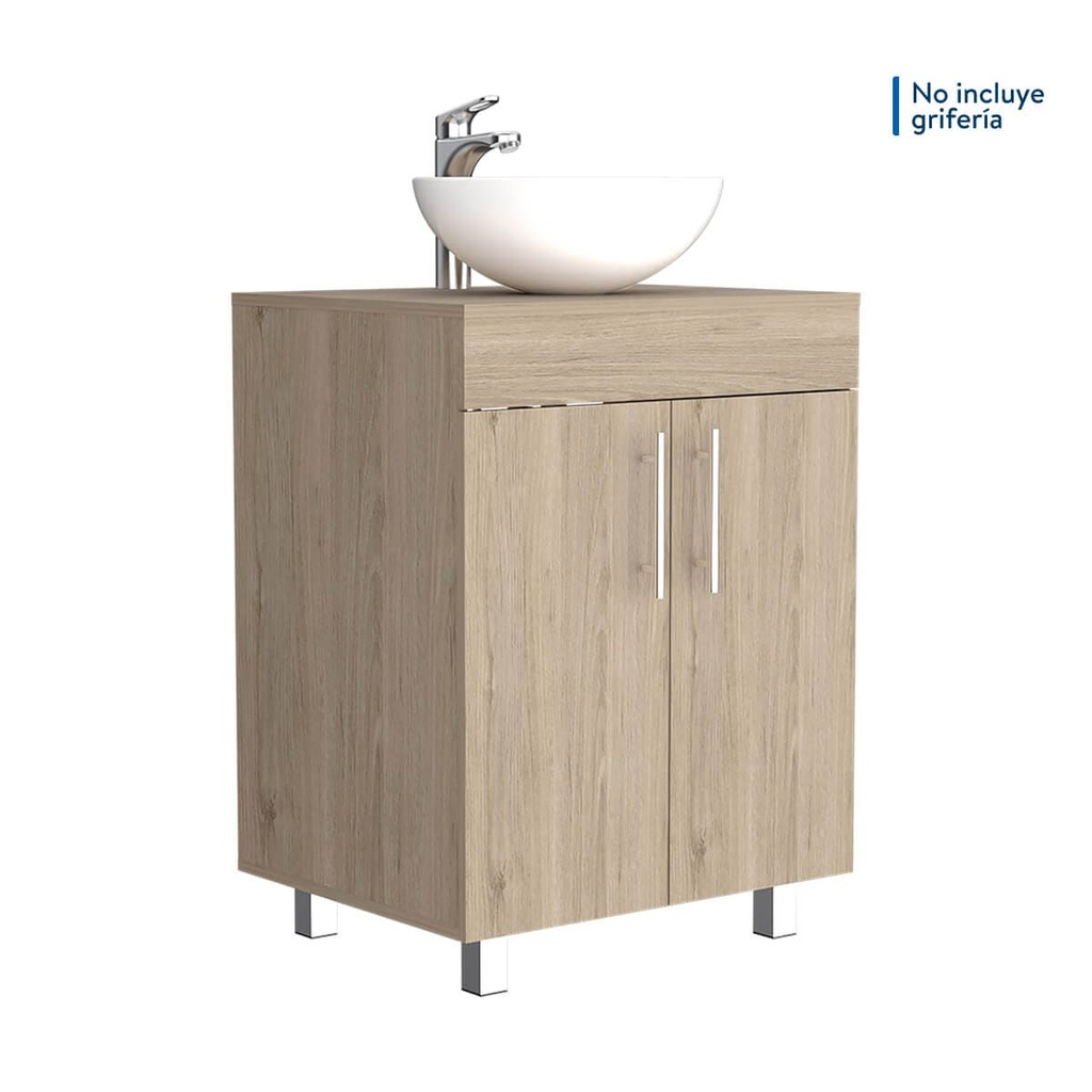 COMBO MUEBLE BAÑO PS SORRENTO ROVERE 60X45 ST CC CON LVM CORONA