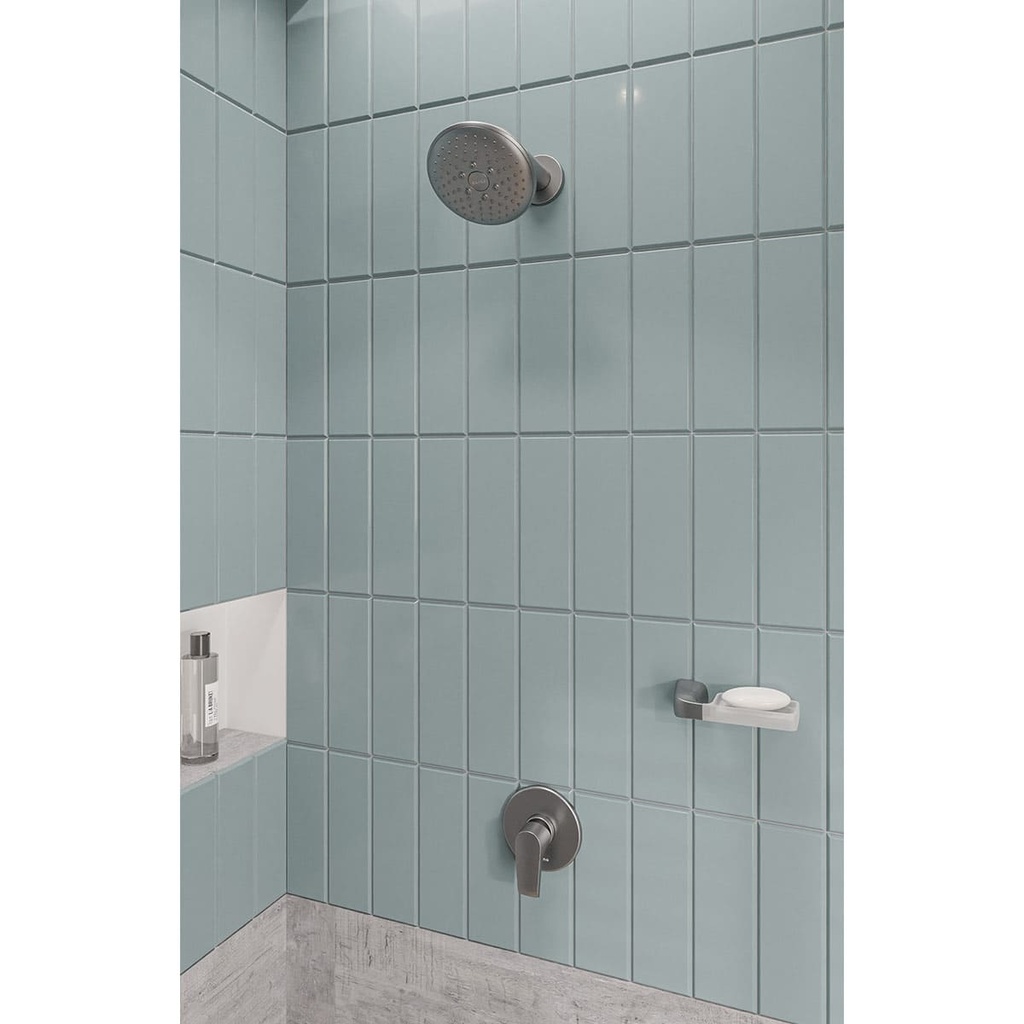 CONJ. DUCHA MONOCONT. CASCADE PLUS SSB TITANIO CORONA