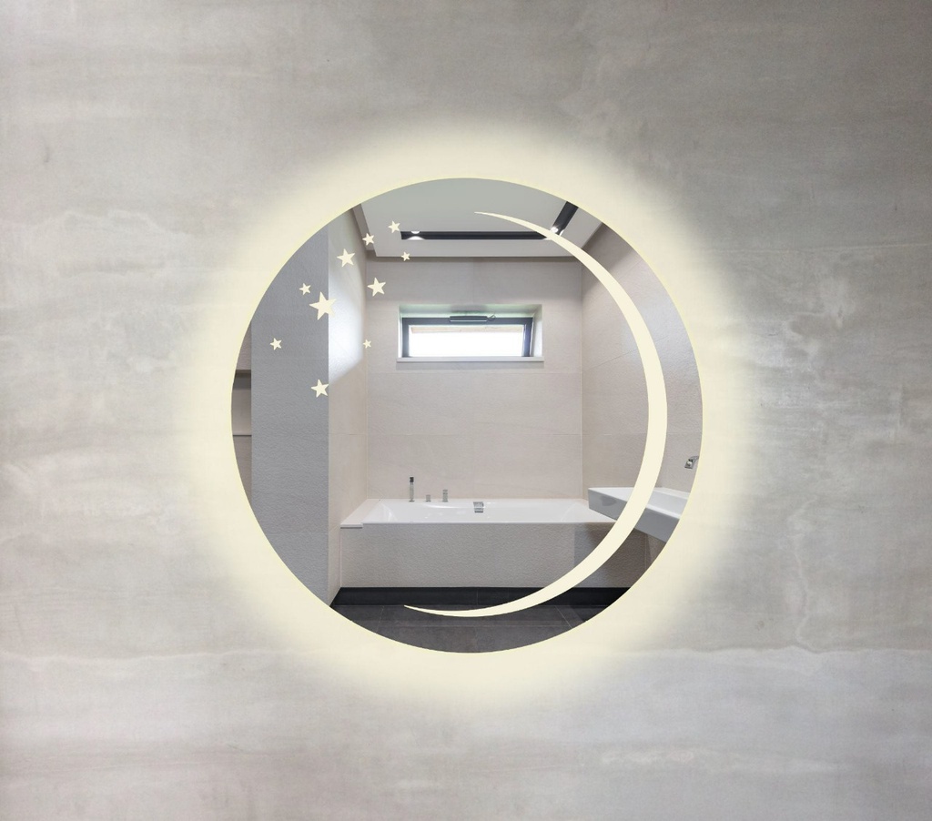 [MES051] ESPEJO LED RED. STARS 60 IMP