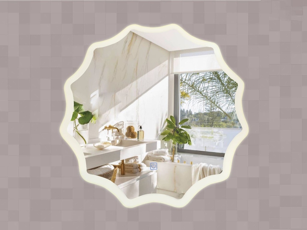 [MES052] ESPEJO LED RED. FLOWER 79 HC