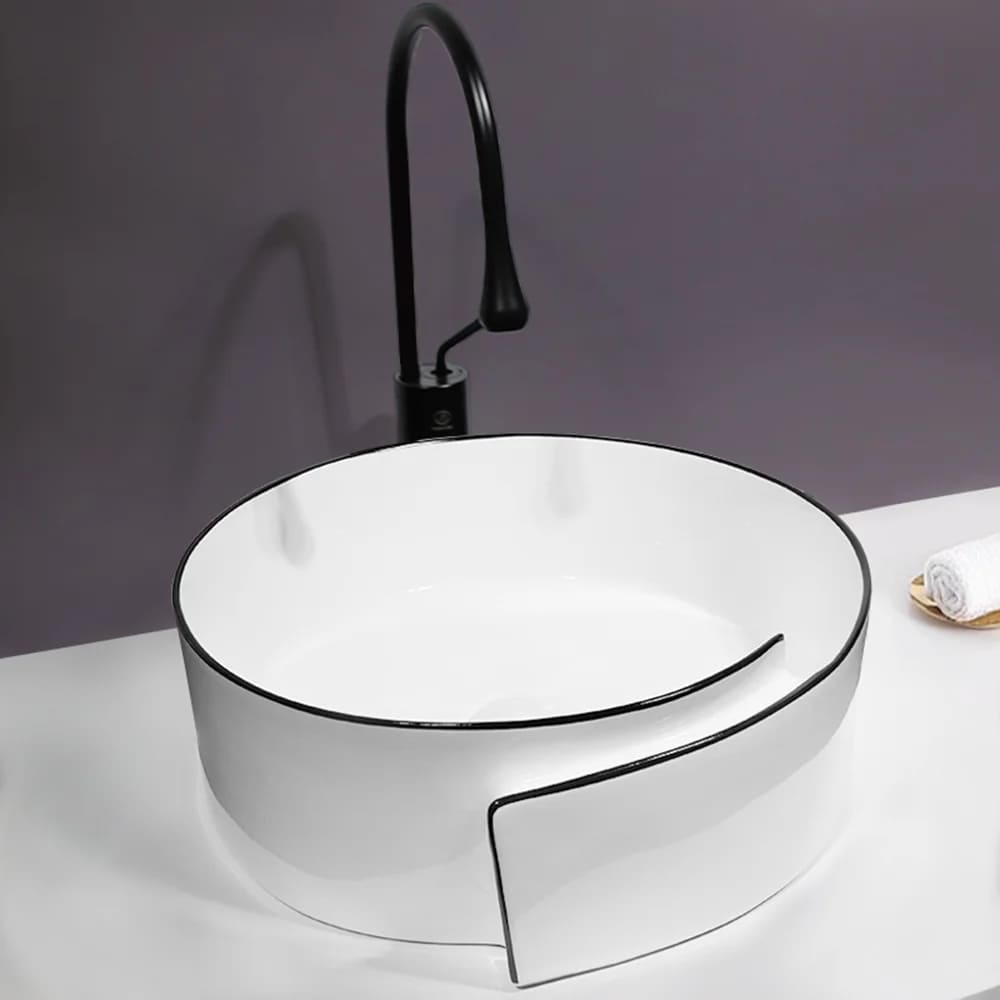 [PLV097] LAVAMANOS CICLON BORDE NEGRO CG