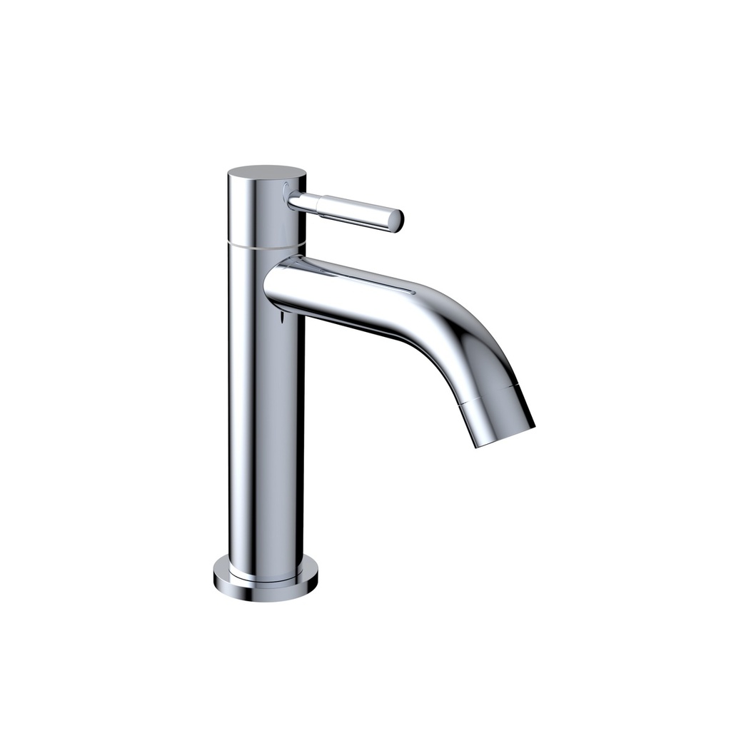 [GML034] LLAVE SENCILLA LAVAMANOS MEDIA VERA CROMO CORONA