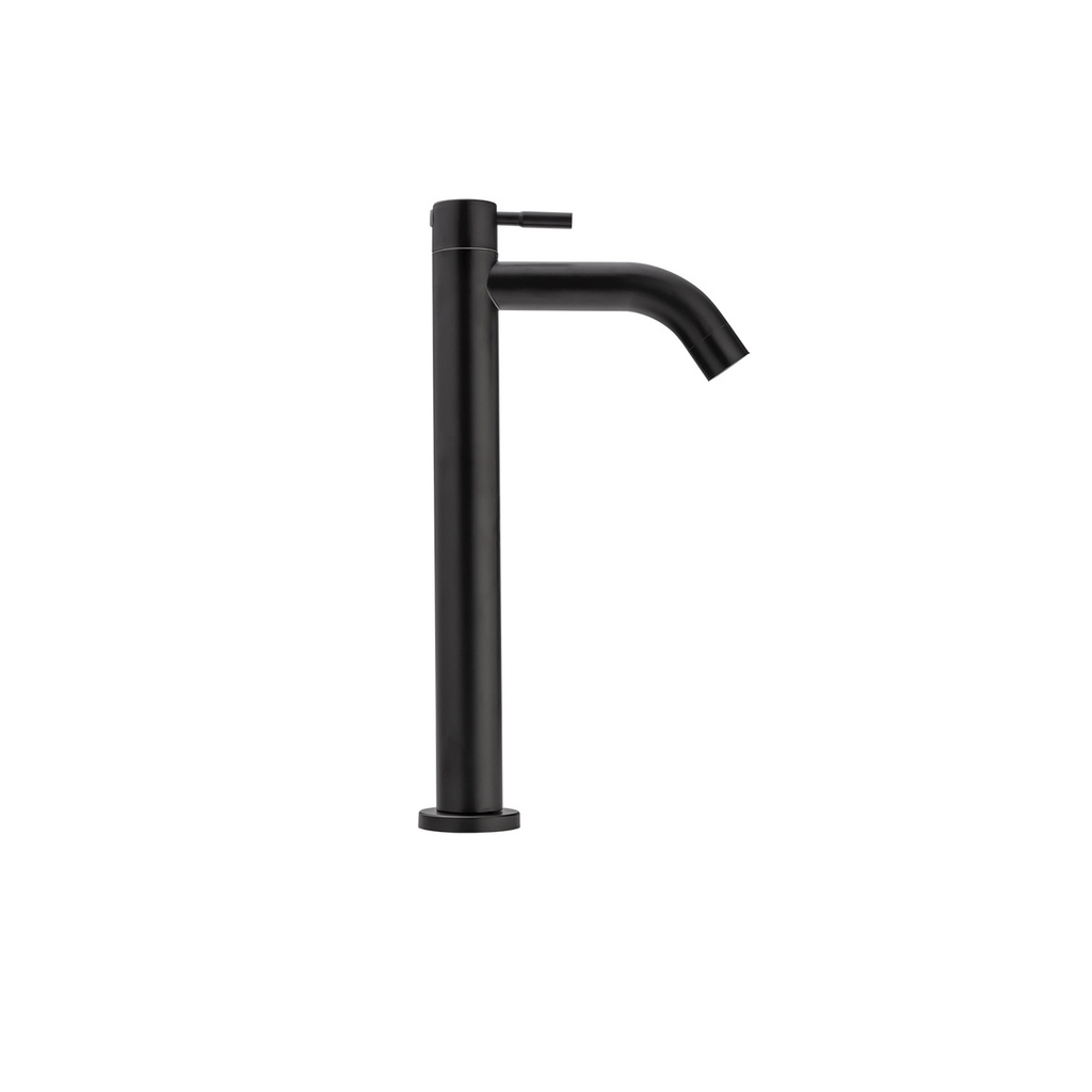 LLAVE SENCILLA LAVAMANOS ALTO VERA MATEBLACK CORONA