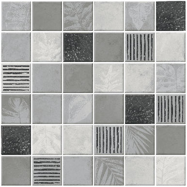 MOSAICO SELVA GRIS 30X30 CORONA