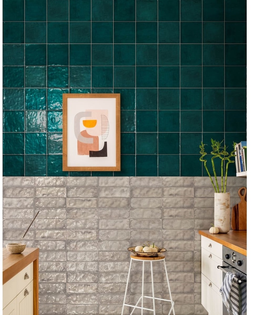 BASE DECORADA PARED ESTRUC ORIGEN AZUL PETROLEO 20.5X20.5 CORONA