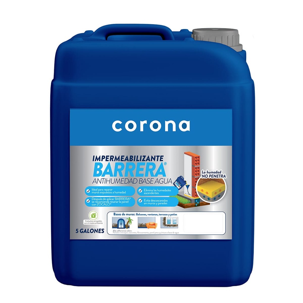 BARRERA GARRAFA 5GL X 16KG CORONA