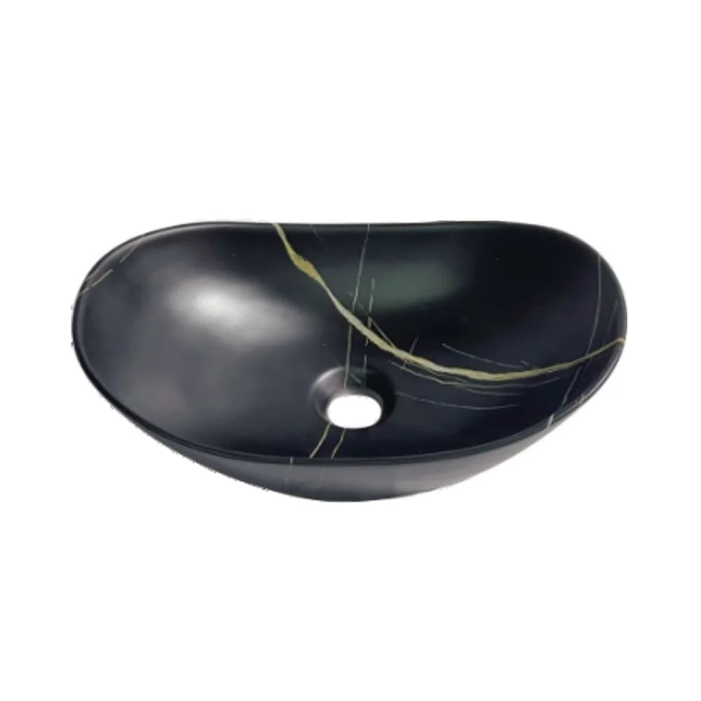 [PLV119] LAVAMANOS VESSEL OVAL. ARIZONA NEGRO CG