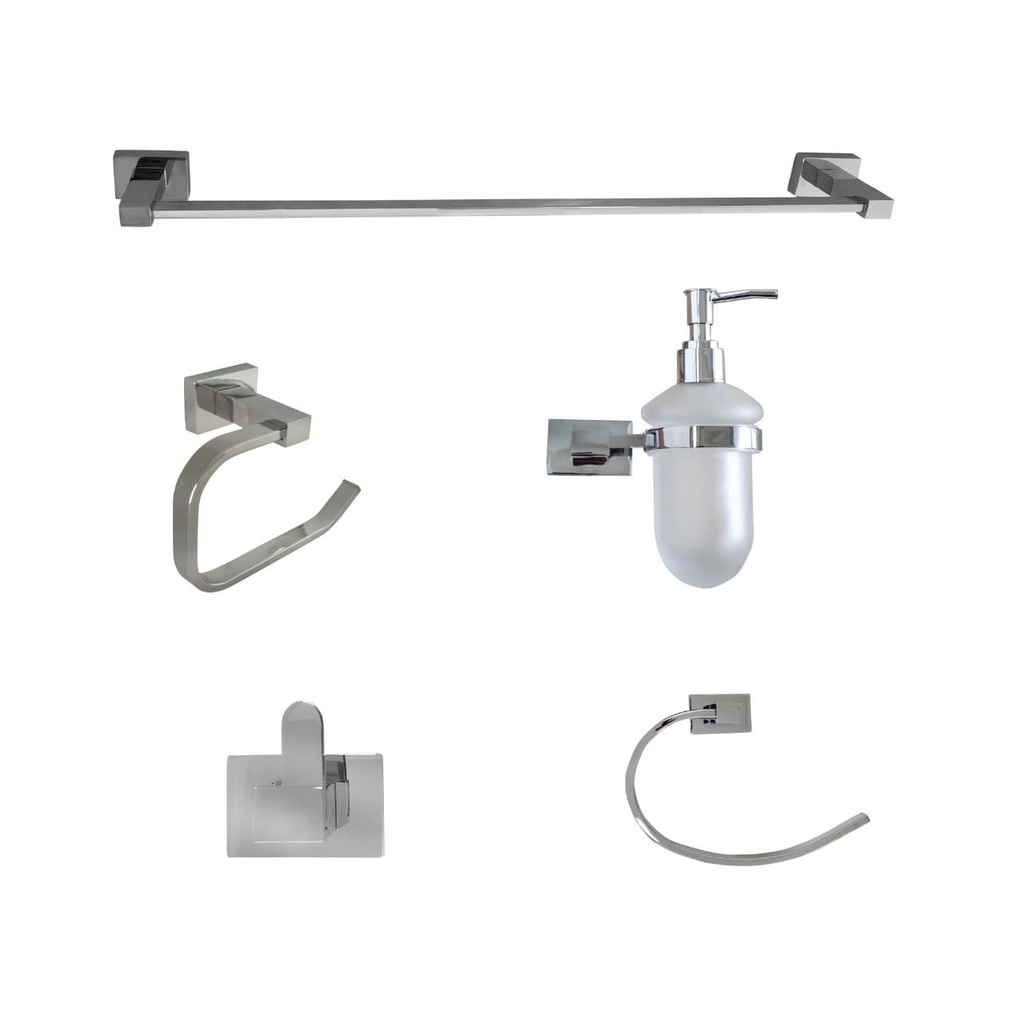 [LIQUIDAR] - ACCESORIOS CUADRATTO 5PIEZAS HC