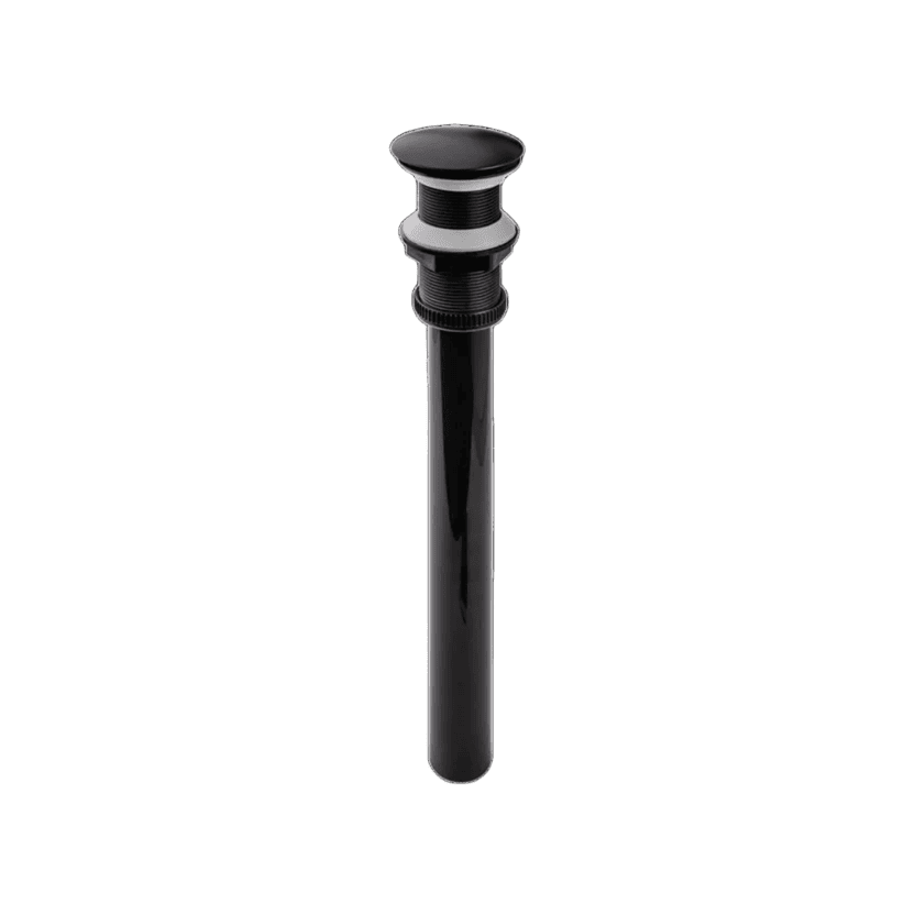 DESAGUE PUSH PLAST SIN RBS NEGRO MATE CORONA