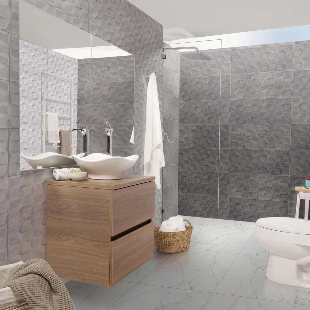 (E) PARED ESTRUCTURADA ABRIL GRIS OSCURO 30X60 PRIM. CORONA (1.8)