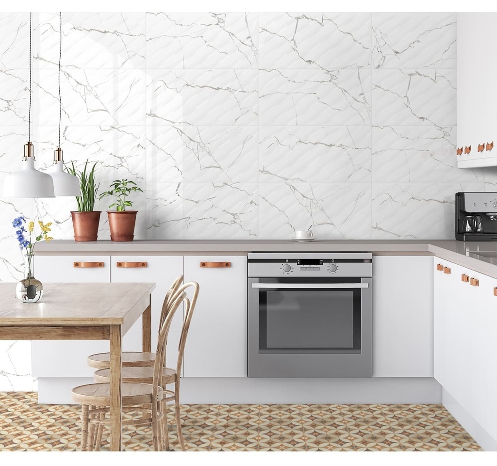 PARED ESTRUCTURADA ADRIA BLANCO 30X60 PRIM. CORONA (1.80)
