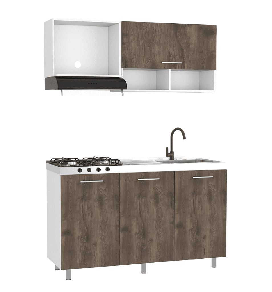 COCINA OPORTO BELLOTA 1.50 DERECHA MAS ALACENA CORONA